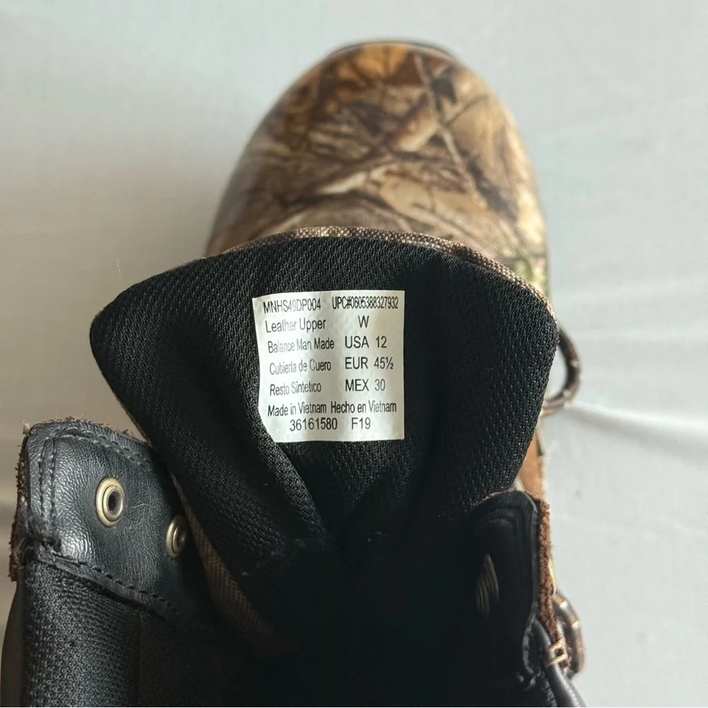 Herman Survivors Leather Camo Water Resistant Hunting 800g Work Boots Mens‎ 12W